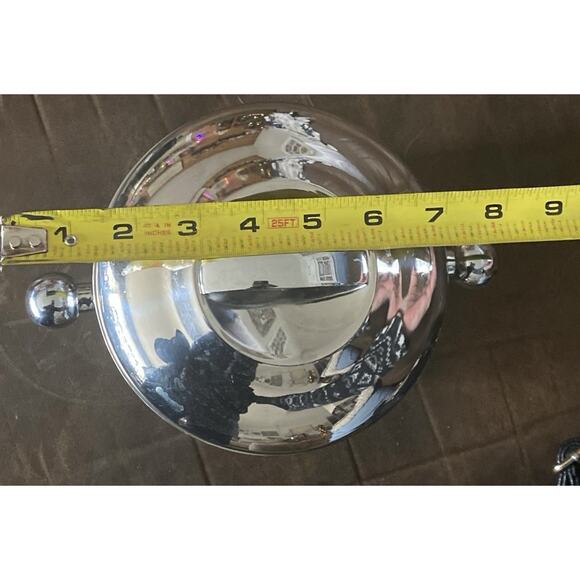 Vintage COPCO Chrome Stainless Silver Retro MCM Ice Bucket, Tongs, Lid Chiller - Picture 7 of 7